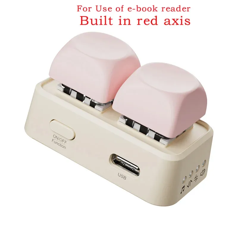 Télécommande sans fil Bluetooth légère pour tournage de pages, à double bouton, compatible avec les liseuses Kobo, tablettes et téléphones portables 16
