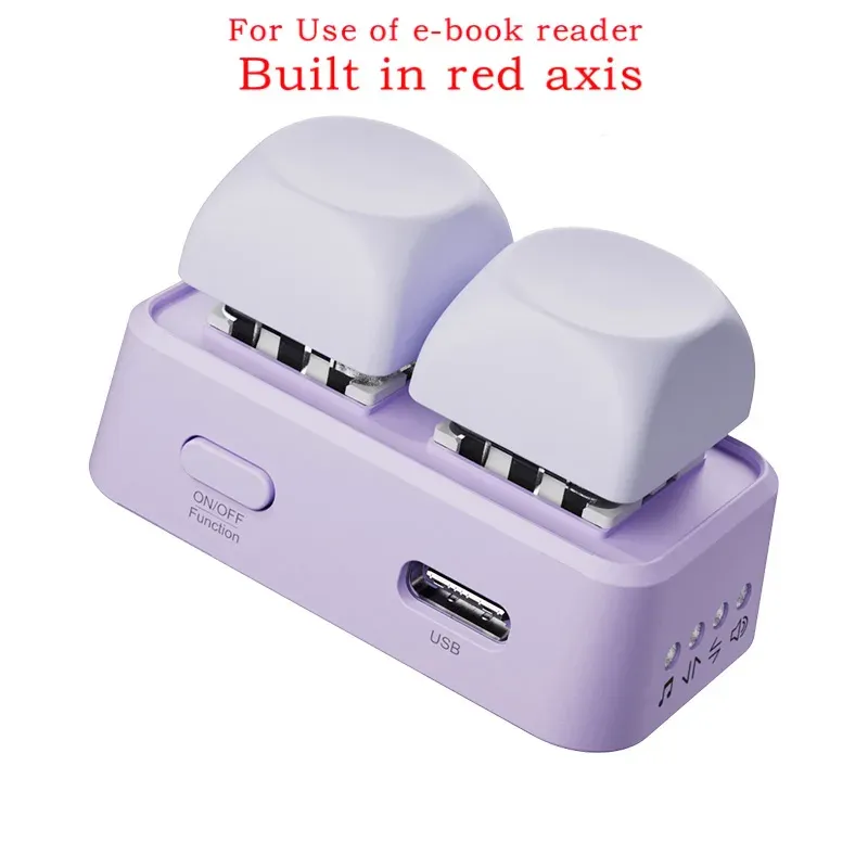 Télécommande sans fil Bluetooth légère pour tournage de pages, à double bouton, compatible avec les liseuses Kobo, tablettes et téléphones portables 17