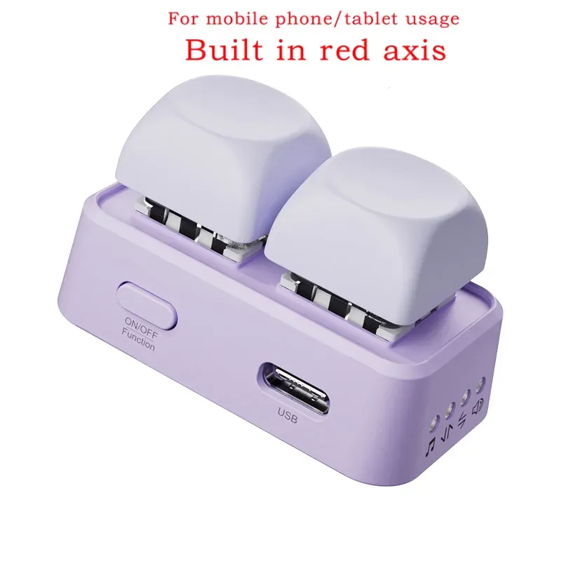 Télécommande sans fil Bluetooth légère pour tournage de pages, à double bouton, compatible avec les liseuses Kobo, tablettes et téléphones portables 7
