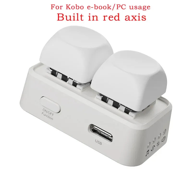 Télécommande sans fil Bluetooth légère pour tournage de pages, à double bouton, compatible avec les liseuses Kobo, tablettes et téléphones portables 11