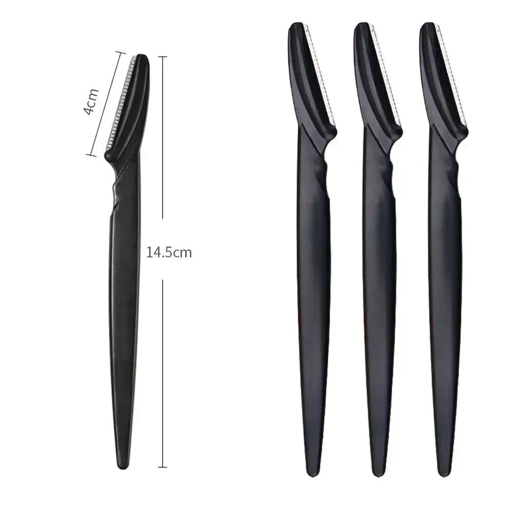 Manche ergonomique du rasoir à sourcils