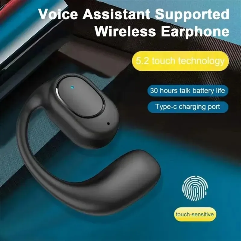 Casque Bluetooth sans fil à conduction osseuse avec microphone et réduction de bruit 2