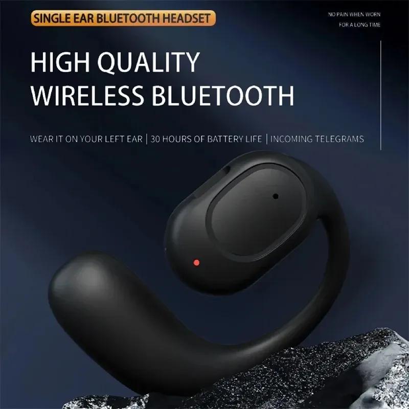Casque Bluetooth sans fil à conduction osseuse avec microphone et réduction de bruit 6
