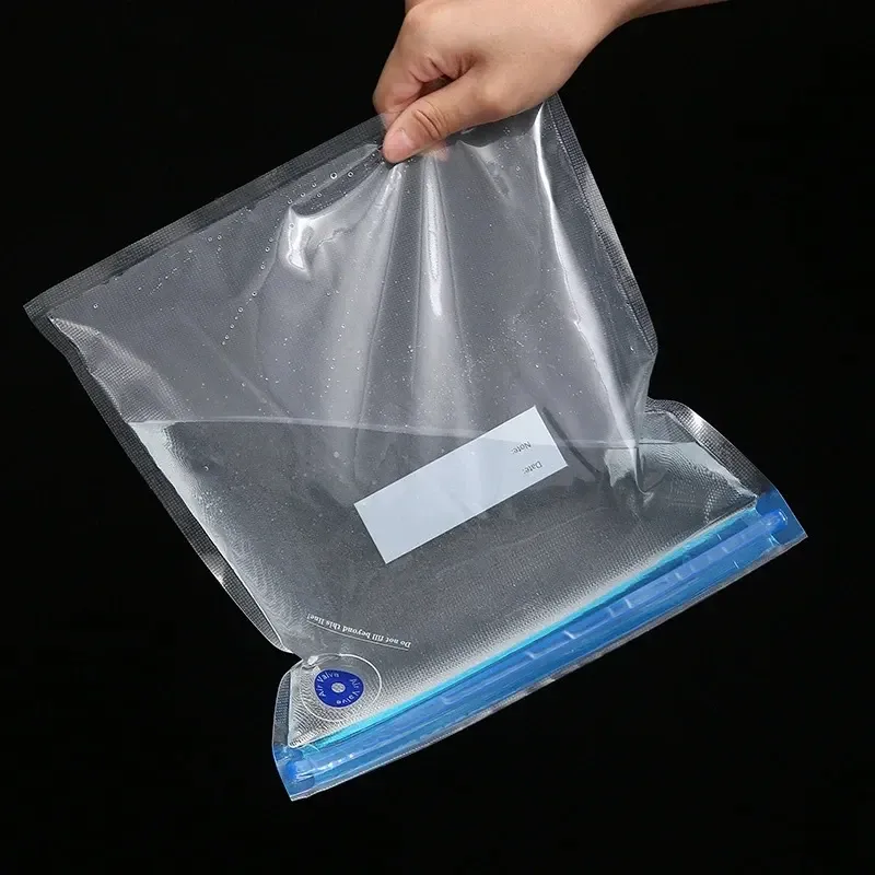 Sacs sous vide avec pompe de scellage et valve d'air pour la conservation des aliments 5