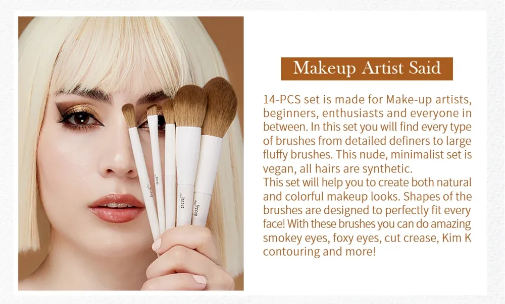 Pinceaux de maquillage pour un look naturel et coloré