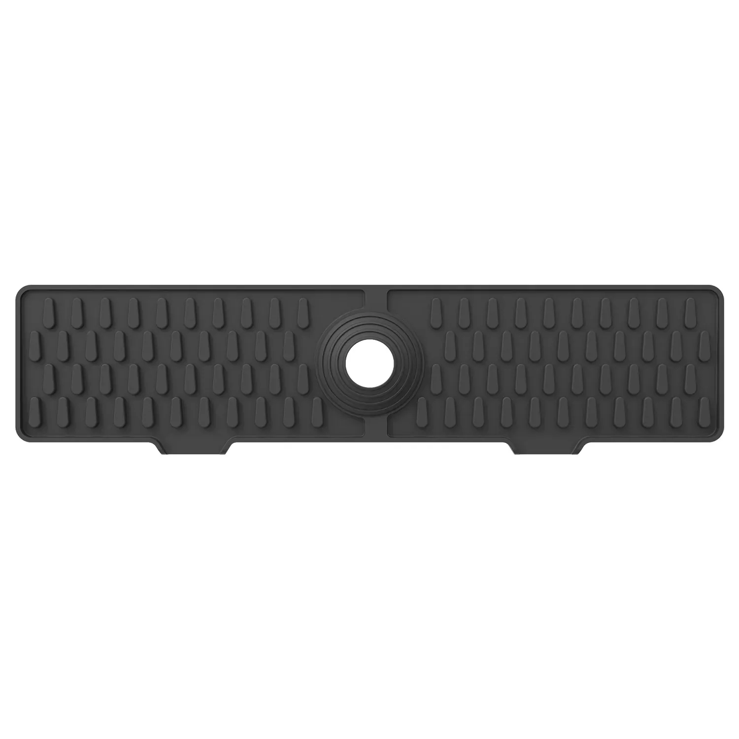 Tapis anti-éclaboussures en silicone et métal à double boucle pour robinet, antidérapant, pour évier de cuisine 9