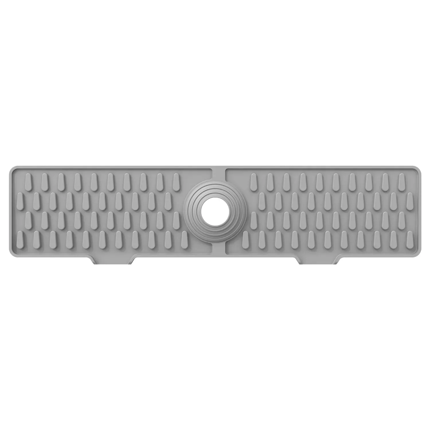 Tapis anti-éclaboussures en silicone et métal à double boucle pour robinet, antidérapant, pour évier de cuisine 7