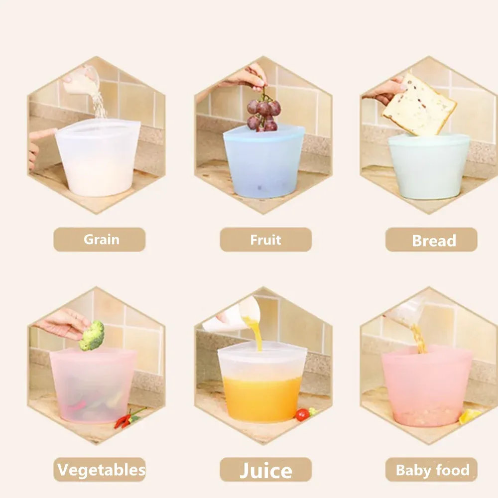 Bancs en silicone pour la conservation des aliments