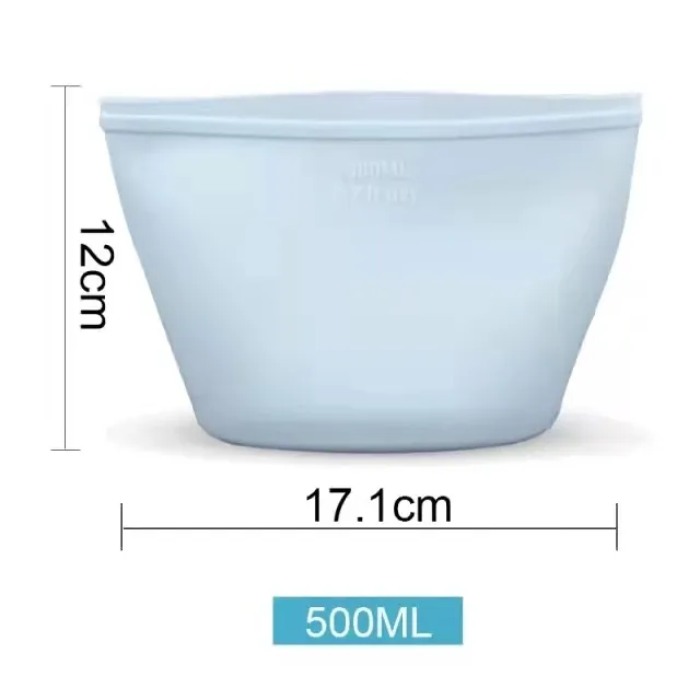 Sac réutilisable en silicone de qualité alimentaire pour la conservation des fruits au réfrigérateur, 1 pièce 13