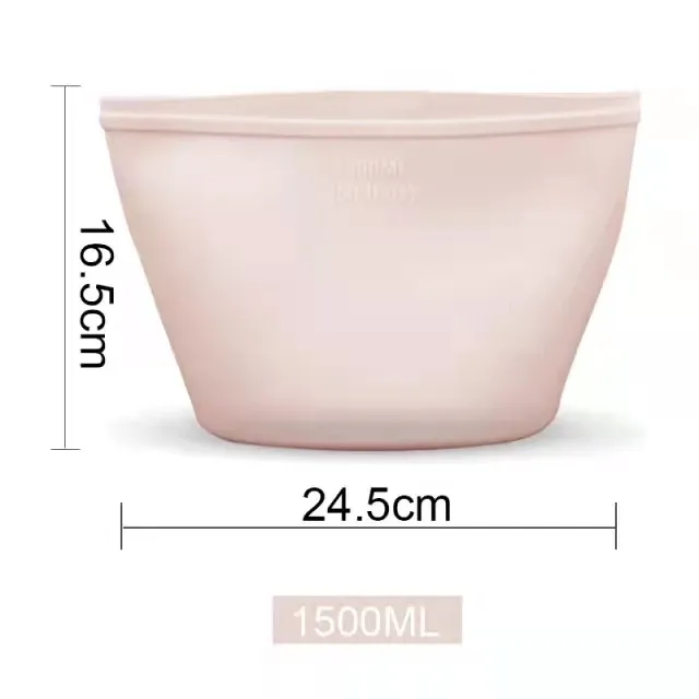 Sac réutilisable en silicone de qualité alimentaire pour la conservation des fruits au réfrigérateur, 1 pièce 14