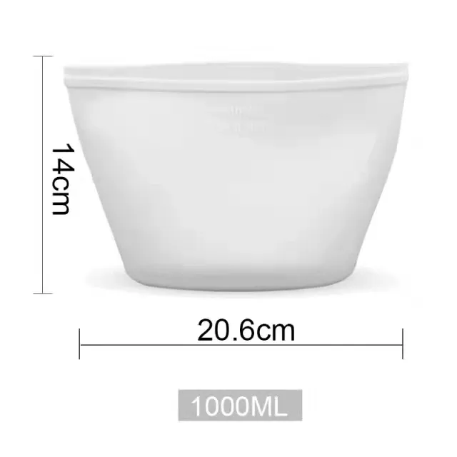 Sac réutilisable en silicone de qualité alimentaire pour la conservation des fruits au réfrigérateur, 1 pièce 10