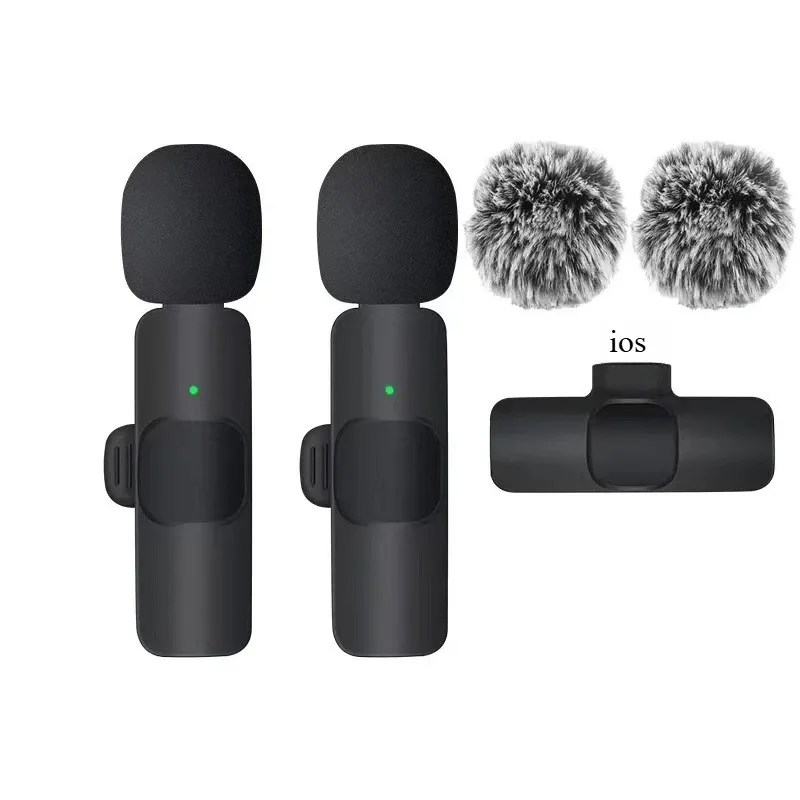 Microphone-cravate sans fil pour iPhone, Android et USB-C, avec réduction du bruit pour streaming en direct et interviews 8