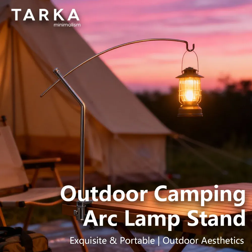 Support de lanterne détachable et réglable, ultraléger, pour table d'extérieur, portable, support de lampe de camping 2