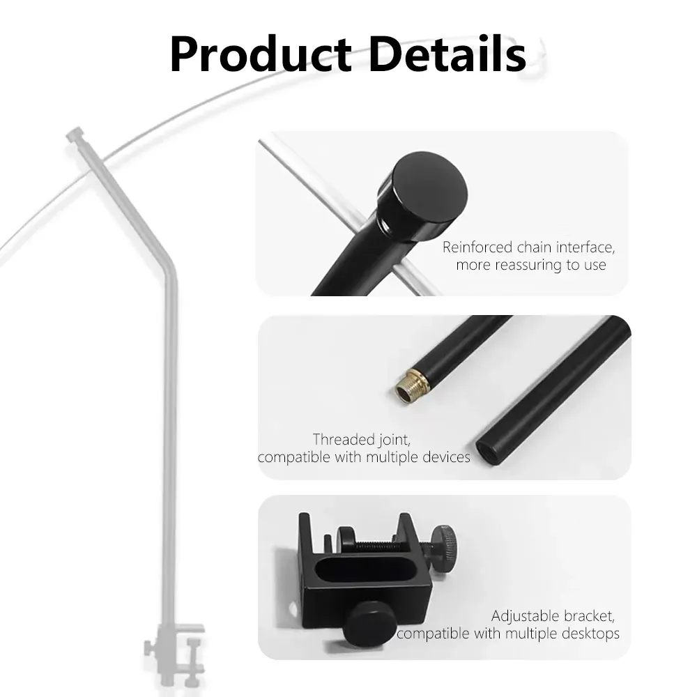 Support de lanterne détachable et réglable, ultraléger, pour table d'extérieur, portable, support de lampe de camping 4