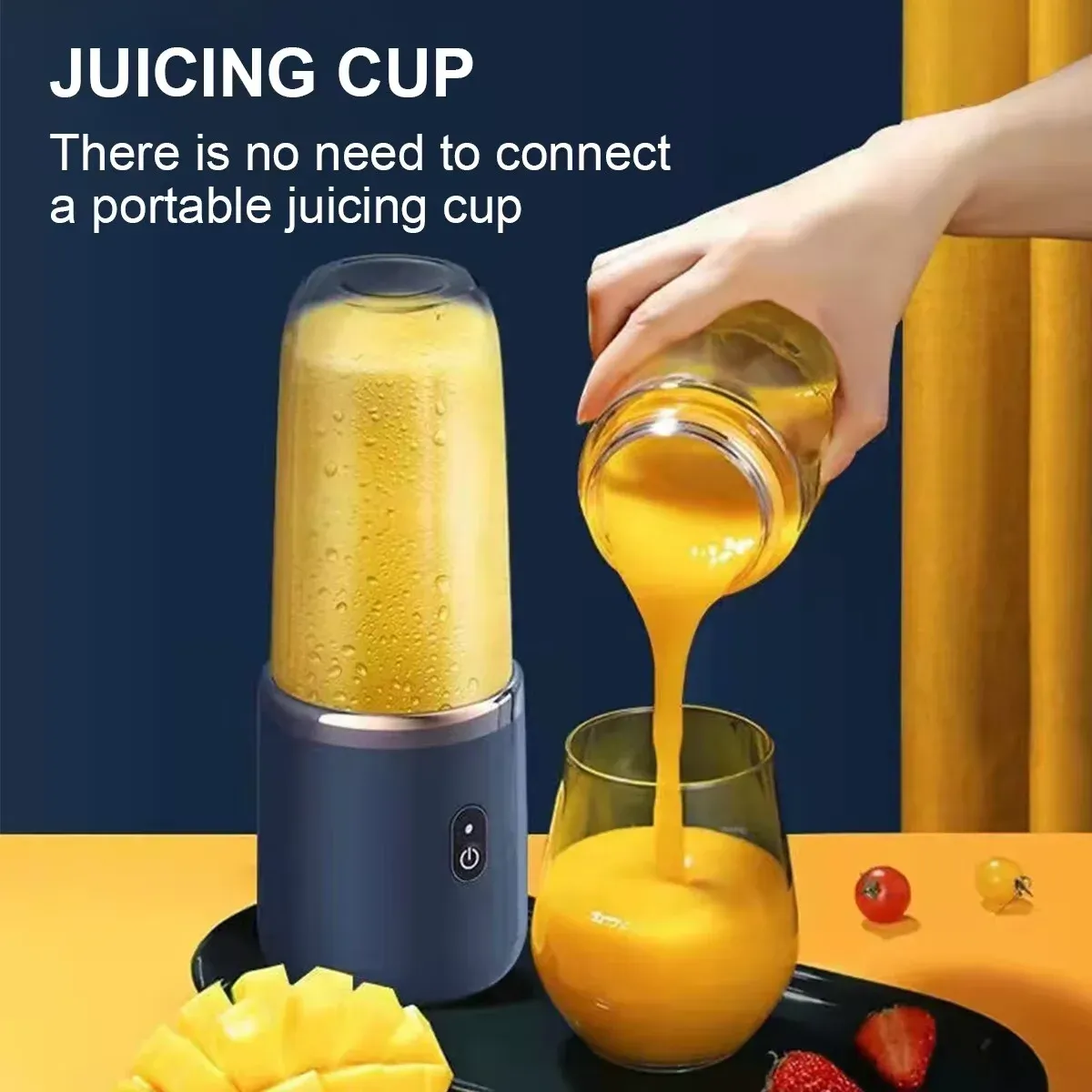 Mini mixeur personnel USB portable, idéal pour les voyages, avec un ou deux gobelets, compatible bouteilles d'eau 5