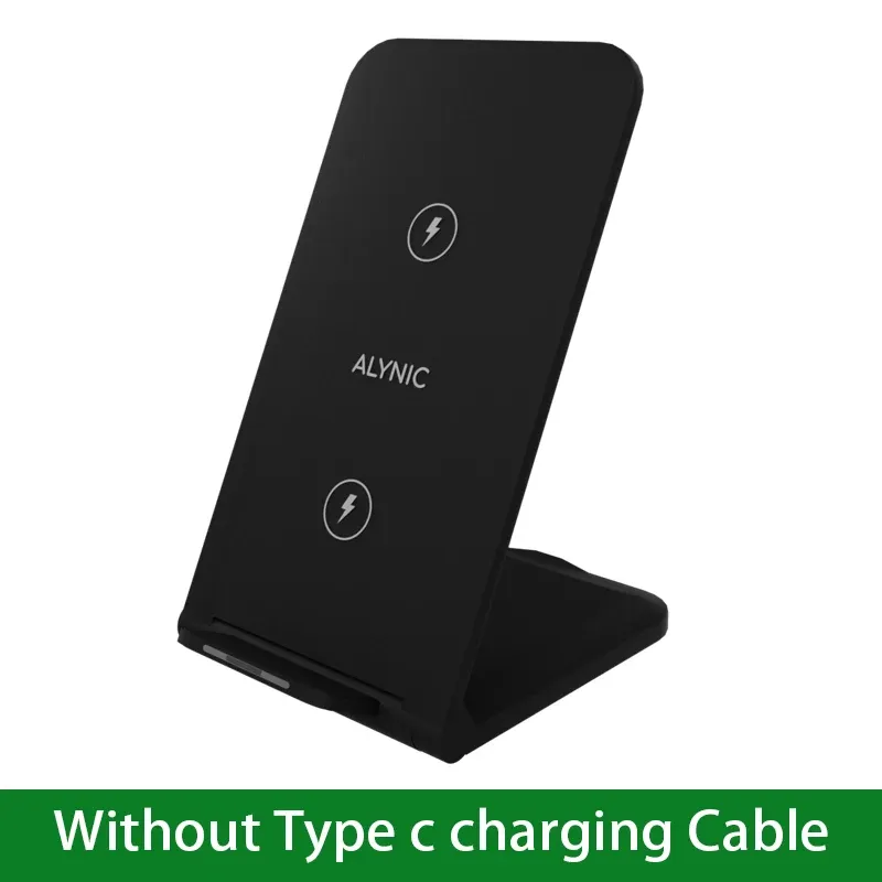 Station de charge sans fil pour écouteurs et téléphone, chargeur rapide et support de charge pour iPhone 16, 15, 14, 13 Pro Max, Samsung S24, S23 et Xiaomi 12