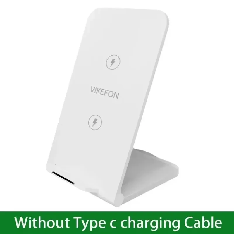 Station de charge sans fil pour écouteurs et téléphone, chargeur rapide et support de charge pour iPhone 16, 15, 14, 13 Pro Max, Samsung S24, S23 et Xiaomi 10