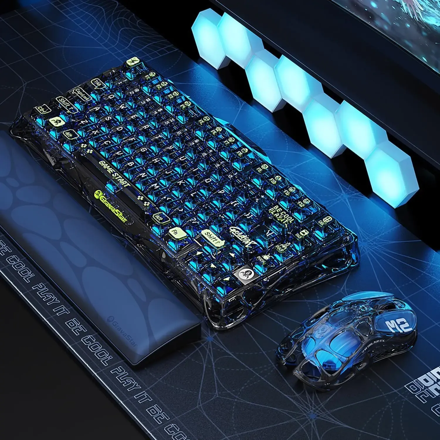 Souris GravaStar Mercury M2 vue latérale