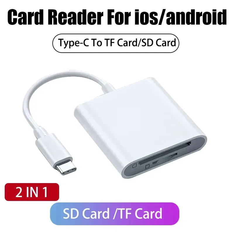Lecteur de cartes mémoire USB et SD/TF pour iPhone et iPad 8