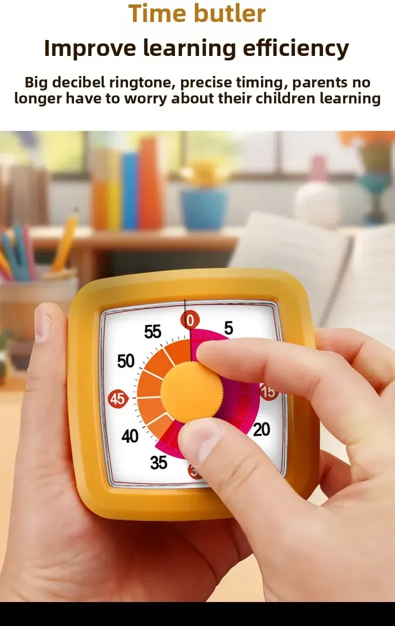 Minuterie visuelle, lisibilité du disque coloré