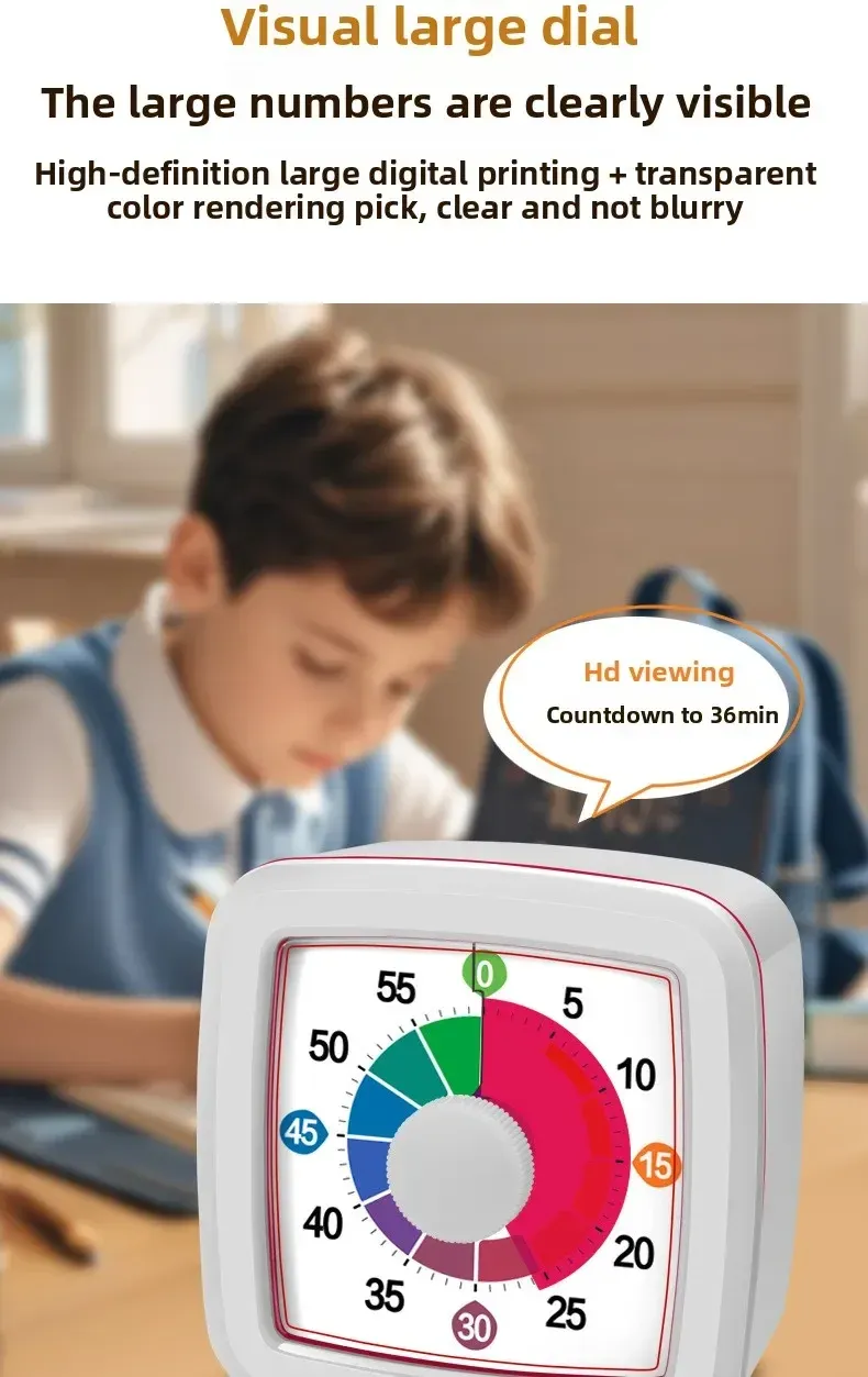 Minuterie visuelle, sérénité et concentration