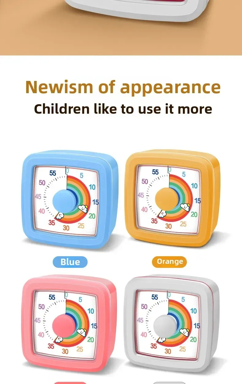 Minuterie visuelle, usage en famille