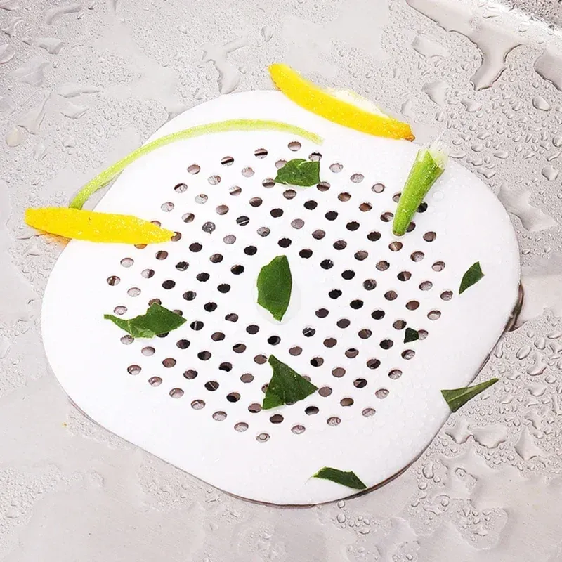 Bouchon de drain en silicone anti-cheveux pour douche et baignoire 5