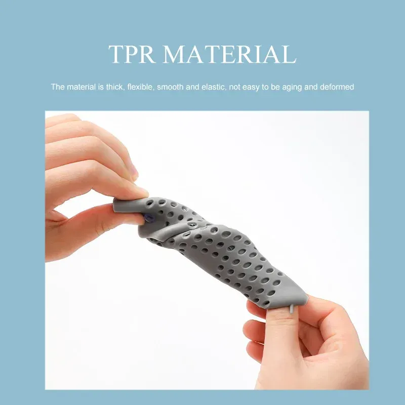 Vue détaillée du bouchon de drain en silicone