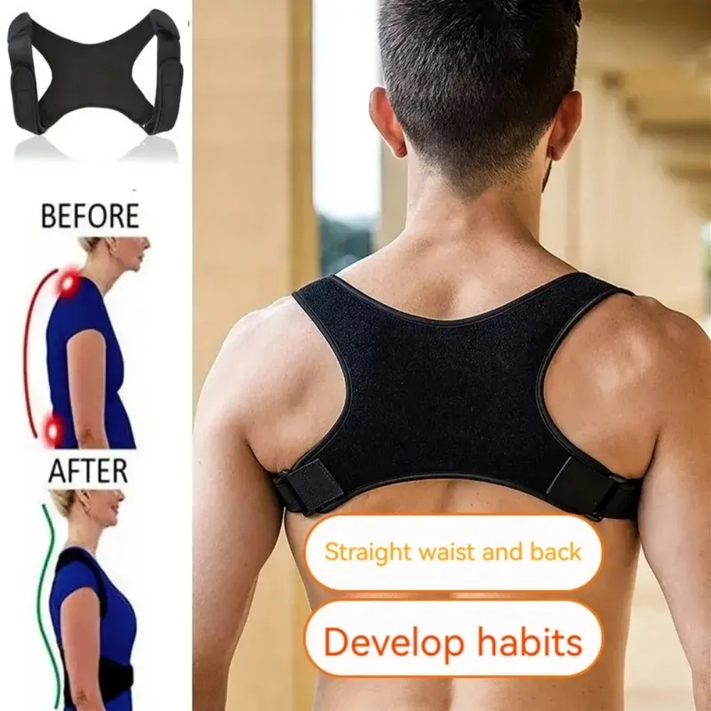 Correcteur de posture réglable et respirant, soutien dorsal anti-cyphose, ceinture de maintien de la colonne vertébrale pour hommes et femmes, idéal pour le bureau et la station assise