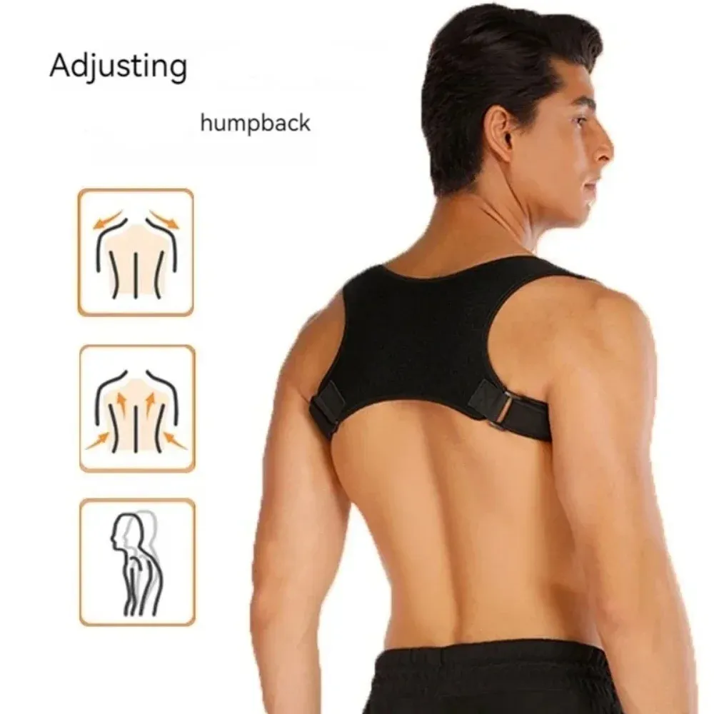 Correcteur de posture réglable et respirant, soutien dorsal anti-cyphose, ceinture de maintien de la colonne vertébrale pour hommes et femmes, idéal pour le bureau et la station assise 2