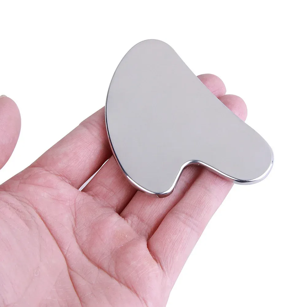 Grattoir Gua Sha en acier inoxydable pour visage, cou et corps 2