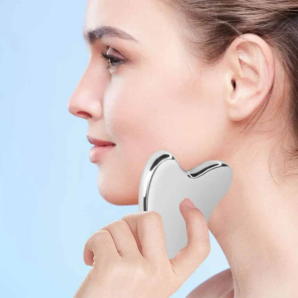 Gua Sha en acier inoxydable, rituel de massage