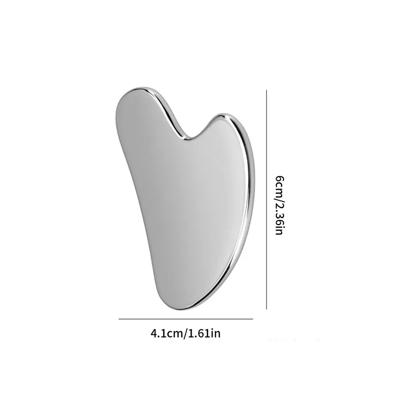 Grattoir Gua Sha en acier inoxydable pour visage, cou et corps 7
