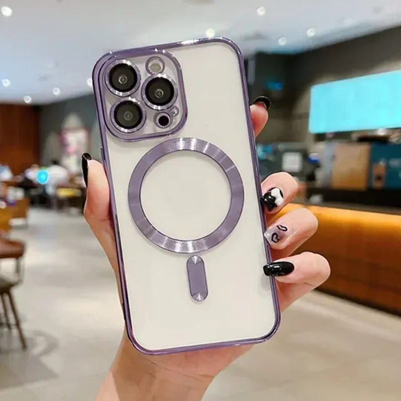 Étui magnétique compatible MagSafe pour iPhone 12 à 18 Pro Max avec protection d'objectif photo 12
