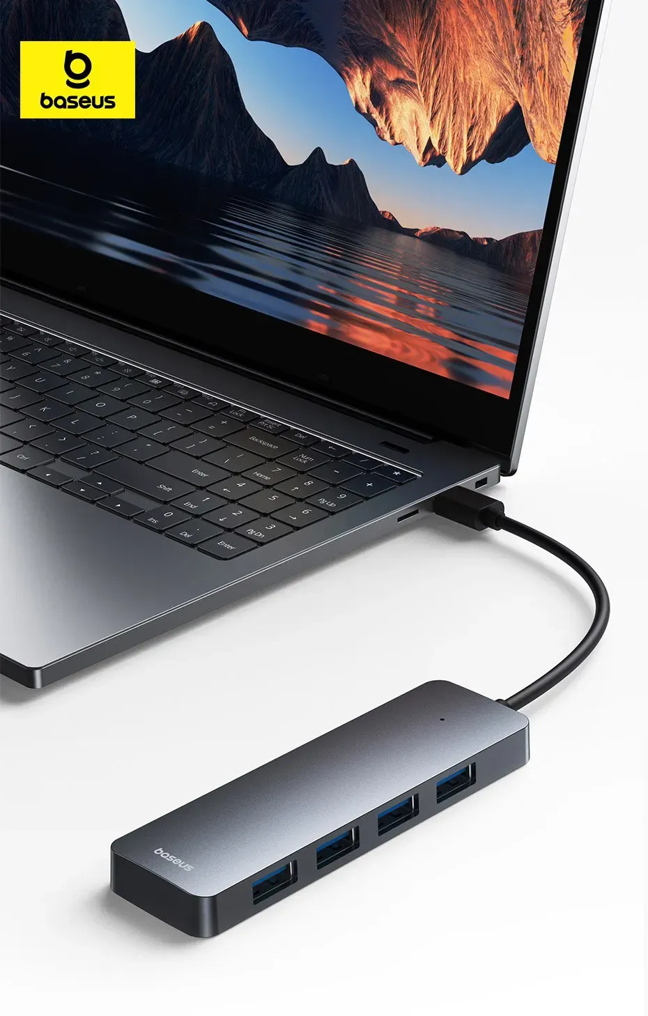 Hub USB BASEUS 4 ports, vue principale