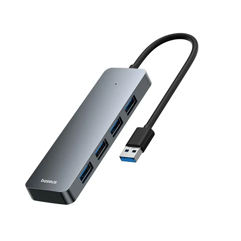 Hub USB 3.0 à 4 ports en ABS pour ordinateur portable, adaptateur multiport compatible Xiaomi, Lenovo, MacBook et PC 7