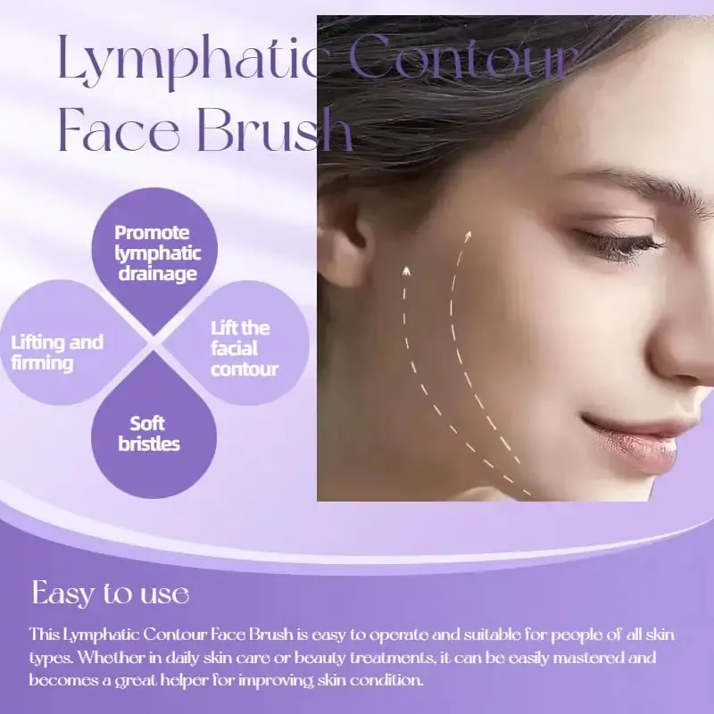 Détail des poils souples de la brosse lymphatique