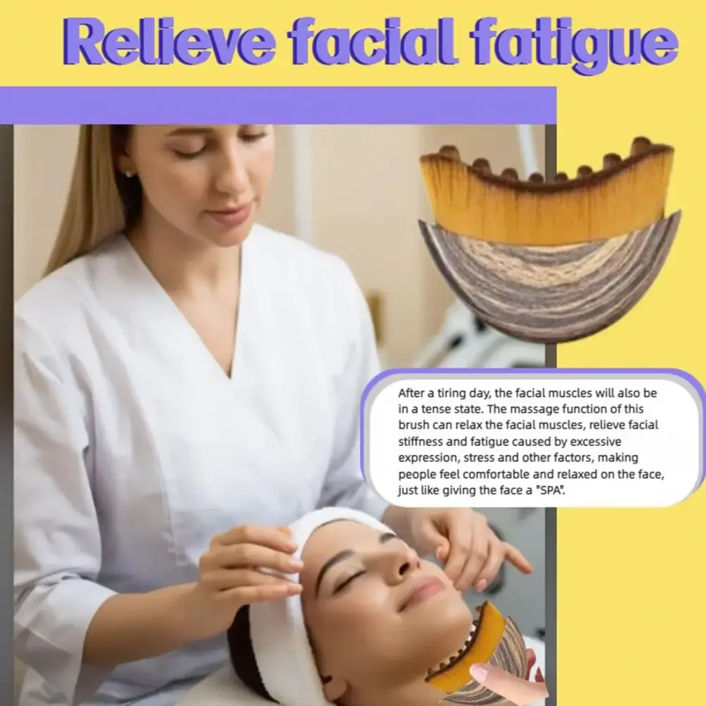 Brosse de contour ergonomique pour le visage