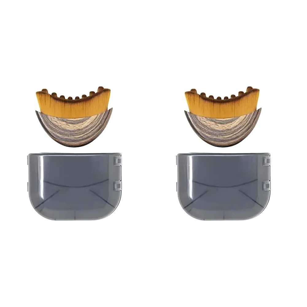 Brosse de contour ergonomique pour le visage, masseur de drainage lymphatique manuel à poils souples pour le nettoyage et le modelage du visage 8