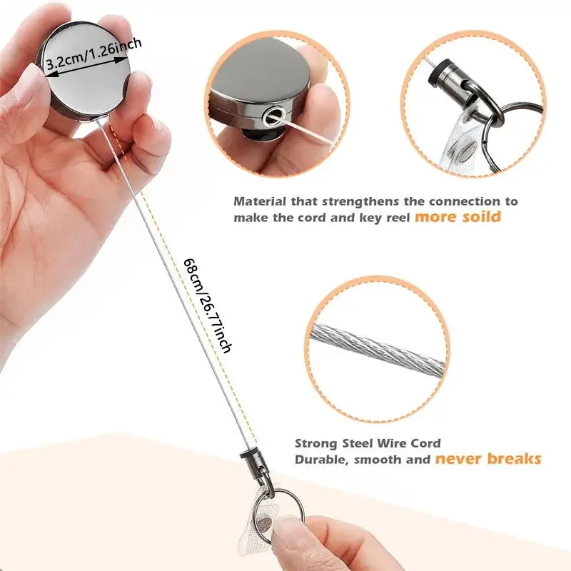 Clip de ceinture rétractable en situation