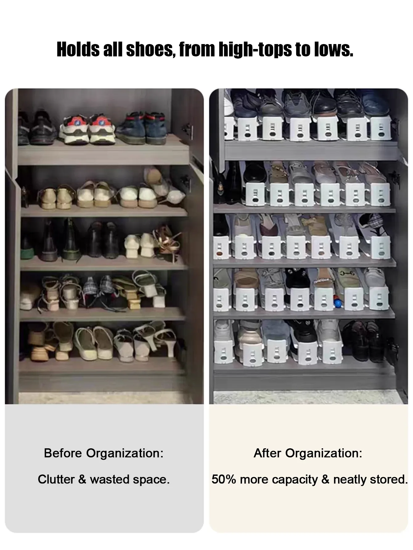 Étagère à chaussures en ambiance domestique