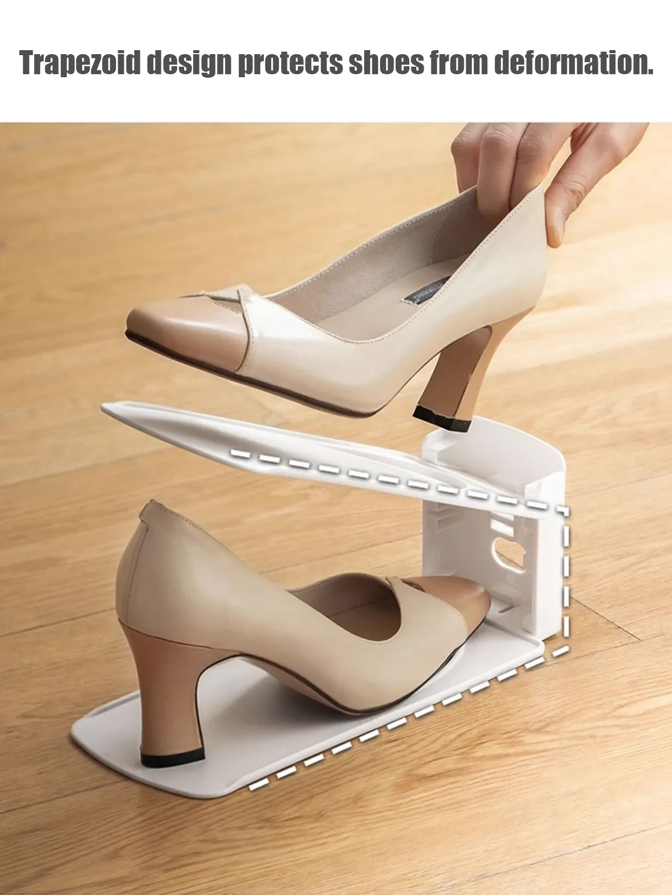 Étagère à chaussures vue de face