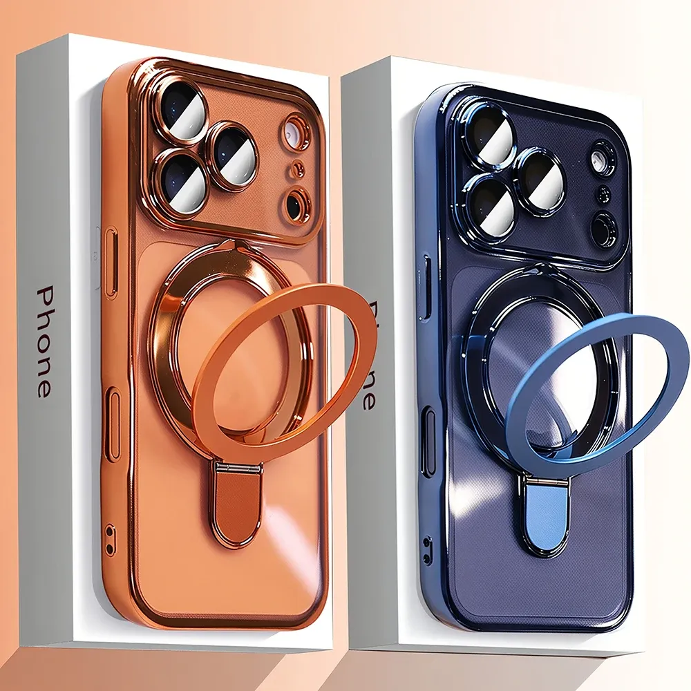 Coque de téléphone de luxe avec support magnétique, vue d'ensemble