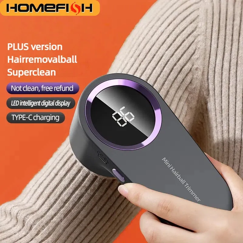 Dissolvant de peluches électrique rechargeable USB, tondeuse à peluches portable pour vêtements, rasoir anti-bouloches à grande vitesse - Image 1