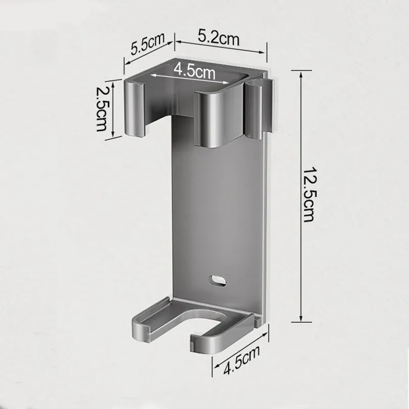 Support mural pour Dyson Airwrap Styler en aluminium, organisateur de rangement pour fer à friser et accessoires coiffants 7