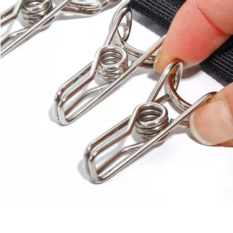 Support pliable pour casquettes de baseball, clips de cintre pour chapeaux et serviettes, en acier inoxydable antirouille, lot de 10 5