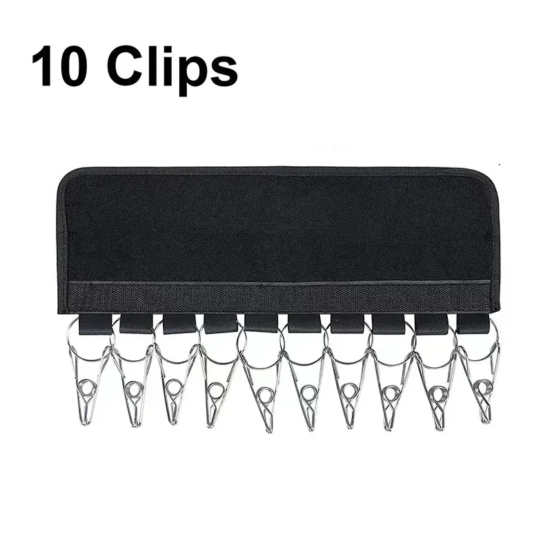 Support pliable pour casquettes de baseball, clips de cintre pour chapeaux et serviettes, en acier inoxydable antirouille, lot de 10 7