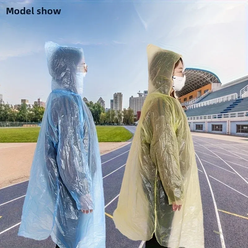 Poncho imperméable jetable en plein air
