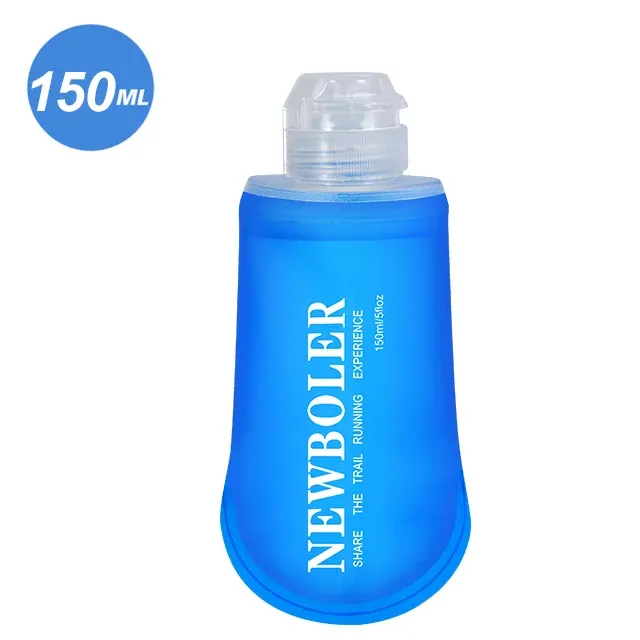 NEWBOLER Gourde souple pliable en TPU 150 ml, 250 ml, 500 ml pour sport et plein air, running et camping 9