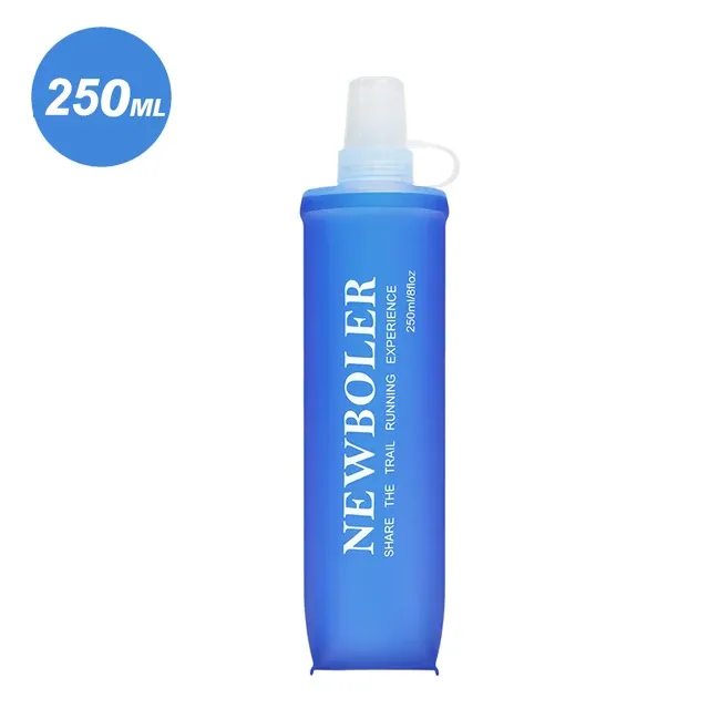 NEWBOLER Gourde souple pliable en TPU 150 ml, 250 ml, 500 ml pour sport et plein air, running et camping 8